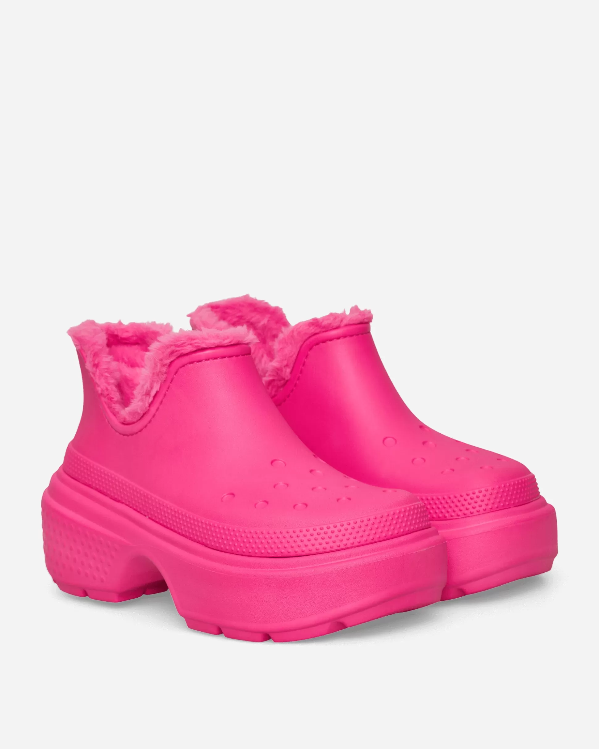 Crocs Women's Stomp Lined Shorty Boots Pink Crush Discount