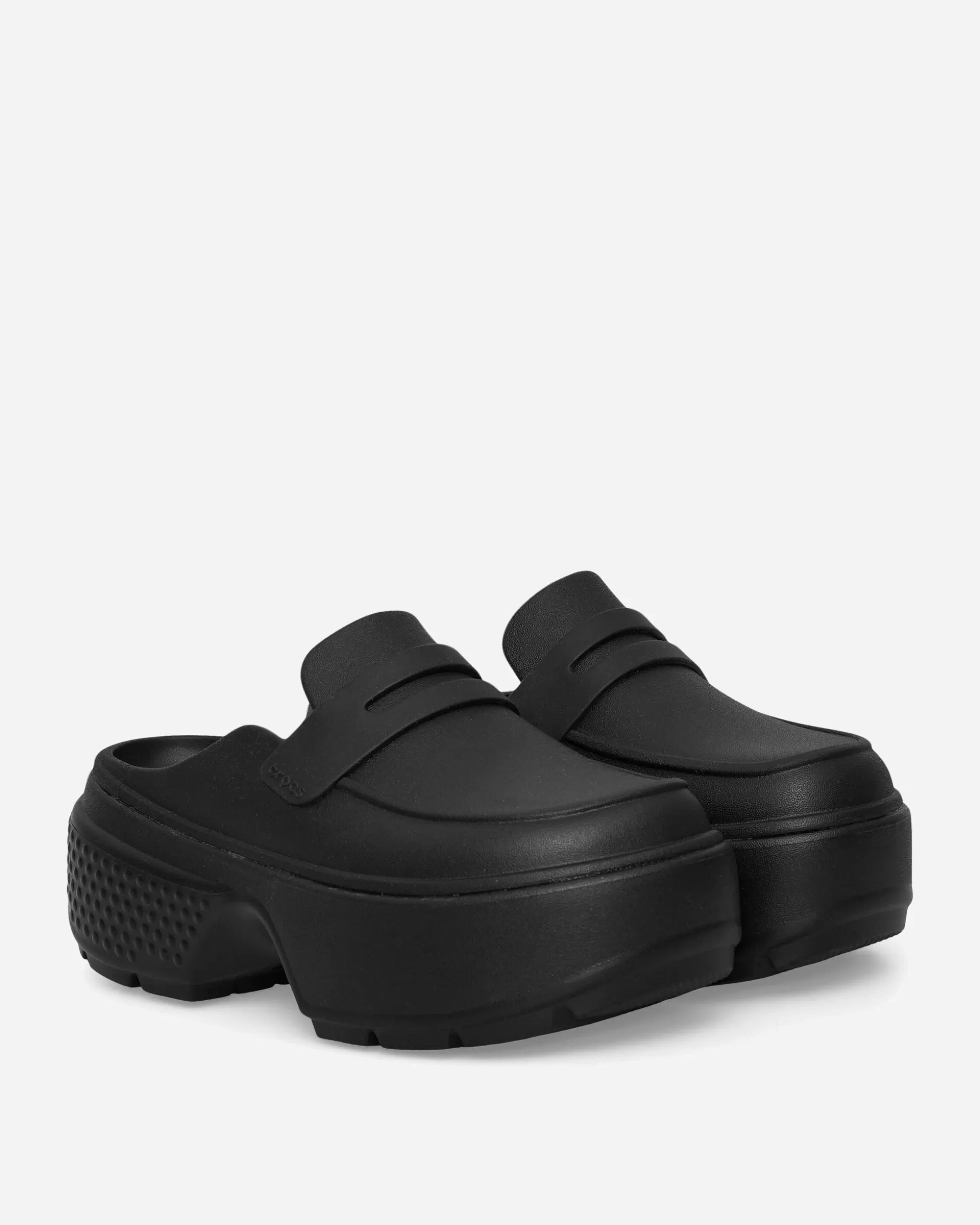 Crocs Women's Stomp Loafers Black Cheap