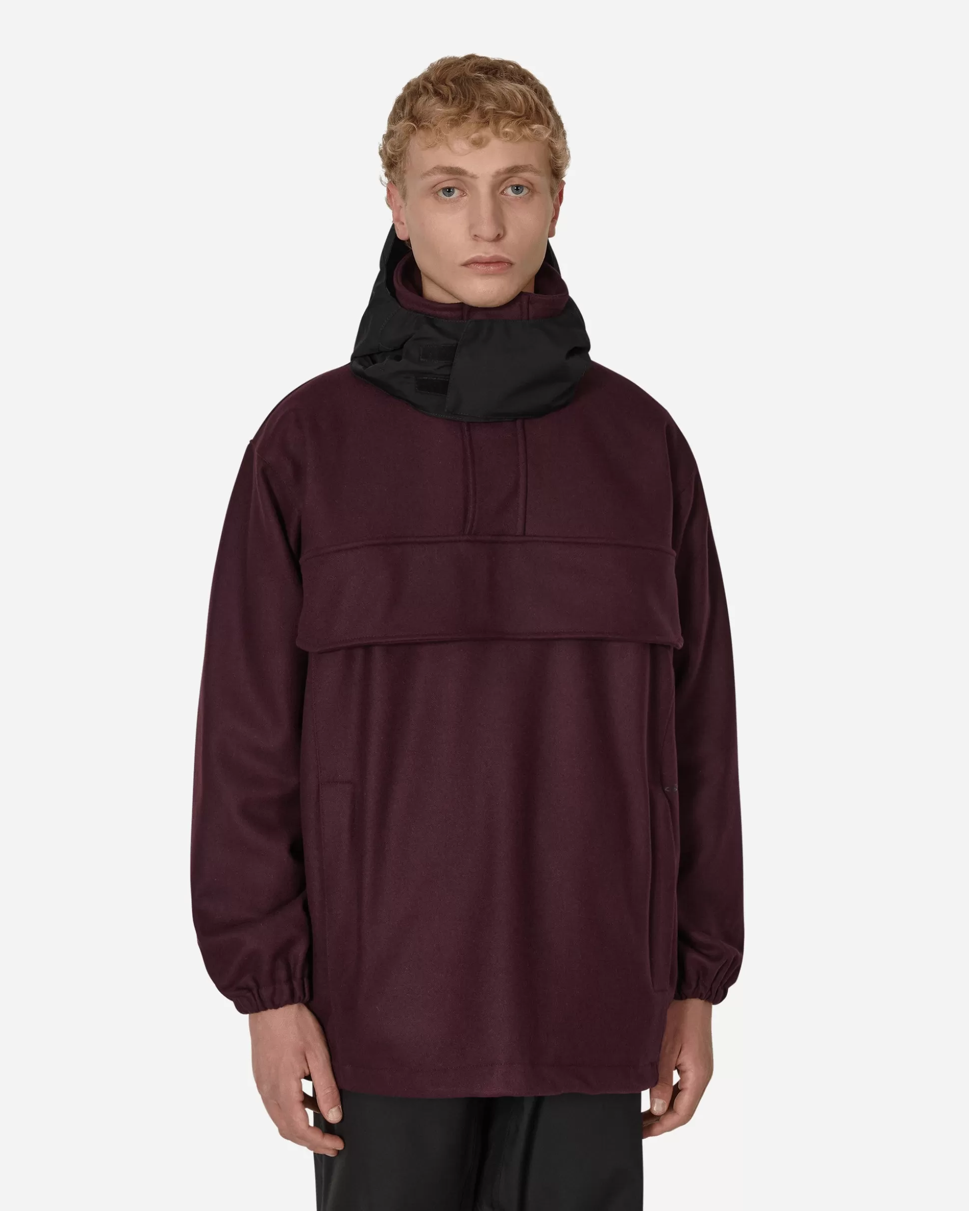 GR10K Wool Cloth Smock Jacket Red Discount