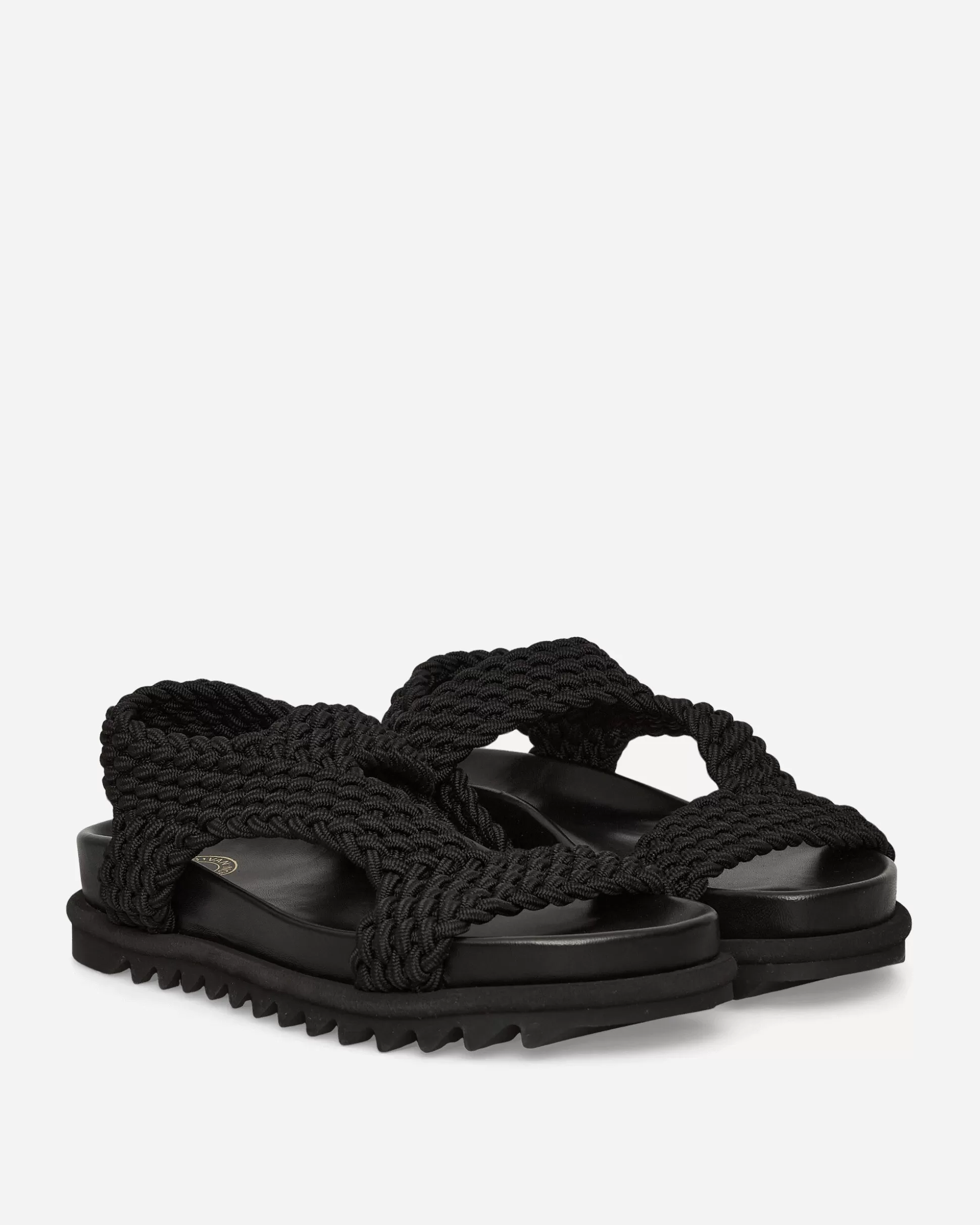 Dries Van Noten Woven Sandals Black Sale