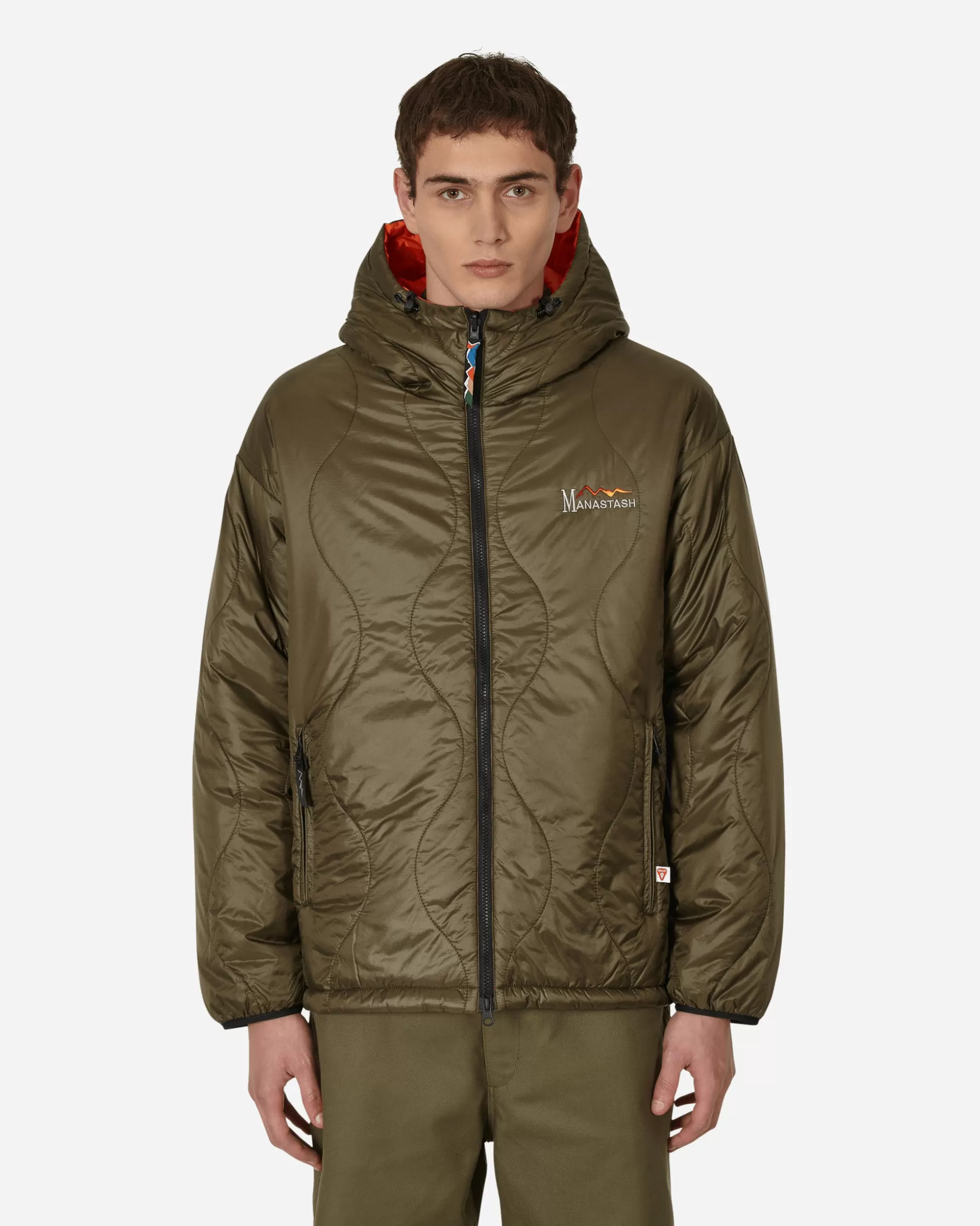 Manastash Y2K Reversible Hooded Jacket Green New