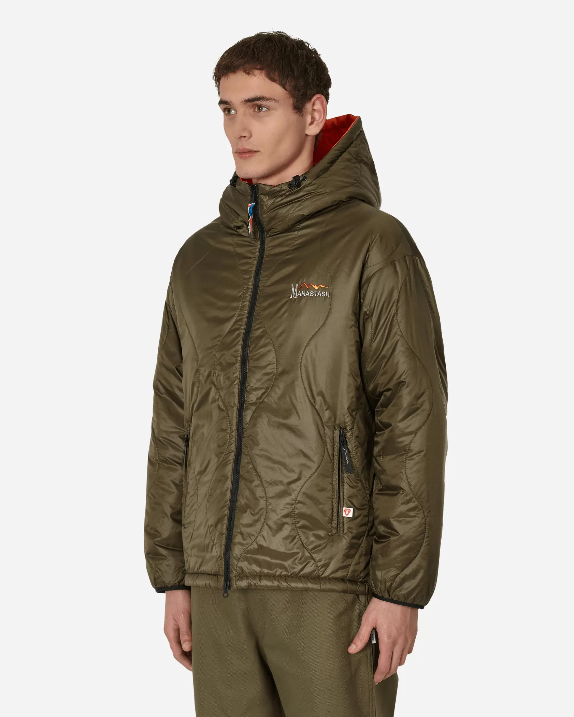 Manastash Y2K Reversible Hooded Jacket Green New